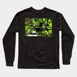 Guatemala - site archéologique de Tikal, bébé singe Long Sleeve T-Shirt